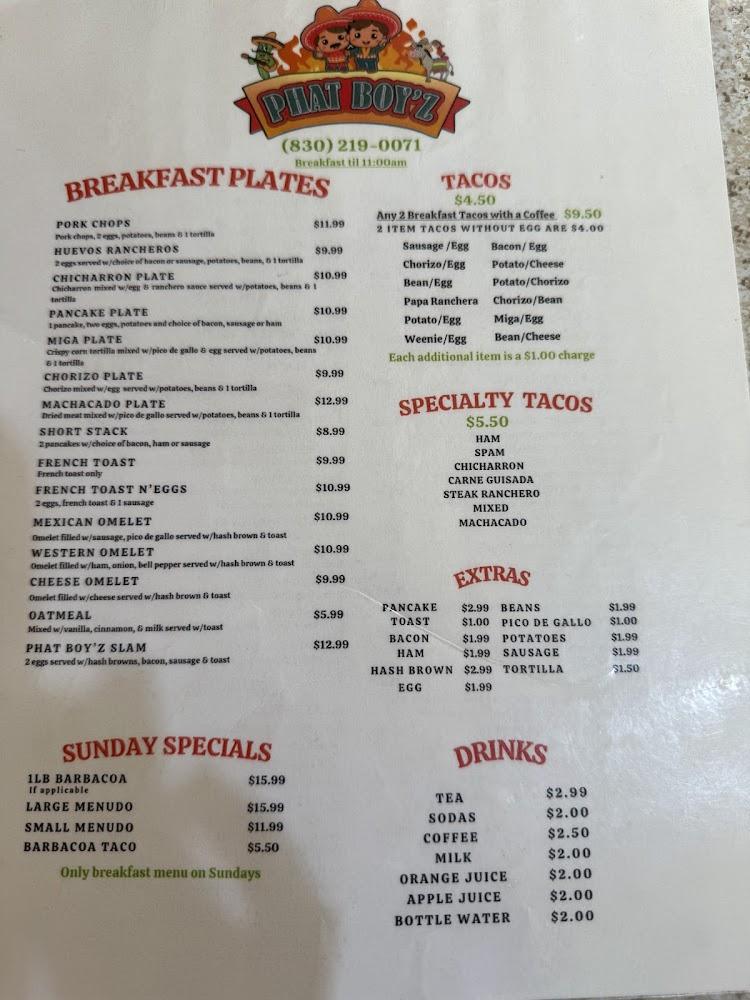 Phat Boy'z Menu image 2